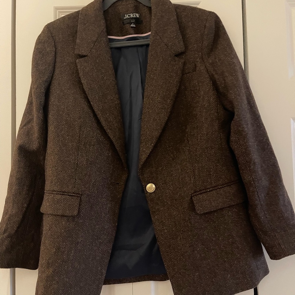 J. Crew Women's Brown Blazer Jacket